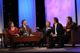 The Gatlin Brothers sit down with Lorianne and Charlie on the Crook and Chase show on RFD-TV.
Copyright Jim Owens Entertainment.
Photo by Karen Will Rogers.