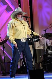 Charlie Daniels performs on on the Crook and Chase show on RFD-TV.
Copyright Jim Owens Entertainment.
Photo by Karen Will Rogers.