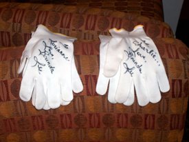 When Brenda Lee donated items to the Country Music Hall of Fame and Museum, they could only be handled with white gloves. Crook & Chase treated Brenda with the same respect, and she signed their gloves.
