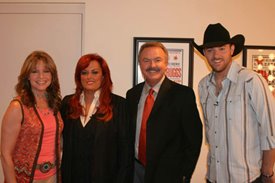 Wynonna and Chris Young visit with Crook & Chase
