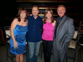 Suzy Bogguss and Steve Wariner visit with Crook & Chase