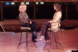 Barbara Mandrell and Lorianne Crook as seen on GAC's Offstage with Lorianne Crook.
