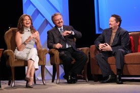 Terry Fator with Lorianne and Charlie on the Crook and Chase show on RFD-TV.
Copyright Jim Owens Entertainment.
Photo by Karen Will Rogers.
