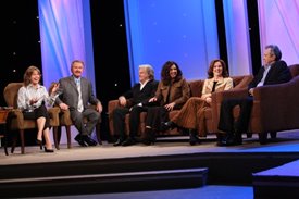 Ricky Skaggs and The Whites chat with Lorianne and Charlie on the Crook and Chase show on RFD-TV.
Copyright Jim Owens Entertainment.
Photo by Karen Will Rogers.