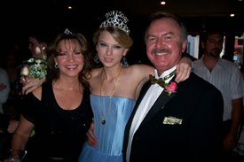 Lorianne and Charlie got all dressed up for Taylor Swift's prom-themed #1 party for "Our Song".