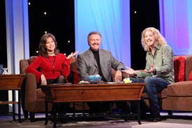 Bucky Covington with Lorianne and Charlie on CROOK & CHASE ON RFD-TV 
@Jim Owens Entertainment, Inc.
Photo by: Karen Will Rogers