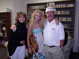 Taylor Swift came by to say hi before her first single hit the charts.  Lorianne and Charlie knew even then she was something special.    