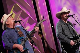 Bellamy Brothers perform on the Crook and Chase show on RFD-TV. 
Copyright Jim Owens Entertainment. Photo by Karen Will Rogers.