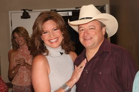 Lorianne with Mark Chesnutt after the Crook and Chase show on RFD-TV.
Copyright Jim Owens Entertainment.
Photo by Karen Will Rogers.
