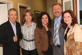 Lorianne and Charlie with The Whites after the Crook and Chase show on RFD-TV.
Copyright Jim Owens Entertainment.
Photo by Karen Will Rogers.