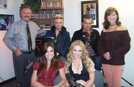 Lorianne and Charlie met new, young group Gloriana. And they were very impressed with their natural harmonies.
