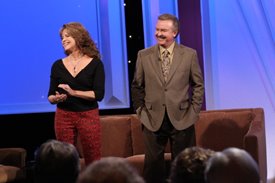 Lorianne and Charlie on set of the Crook and Chase show on RFD-TV.
Copyright Jim Owens Entertainment.
Photo by Karen Will Rogers.