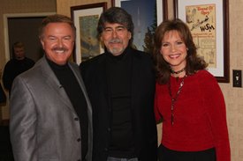 Randy Owen with Lorianne and Charlie on CROOK & CHASE ON RFD-TV 
@Jim Owens Entertainment, Inc.
Photo by: Karen Will Rogers