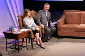 Lorianne Crook and Charlie Chase on the Crook and Chase show on RFD-TV.
Copyright Jim Owens Entertainment.
Photo by Karen Will Rogers.