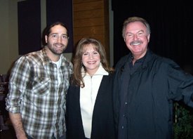 Newcomer Josh Thompson's debut CD is "Way Out Here". But, he did manage to make it back in to Nashville to meet Lorianne and Charlie!